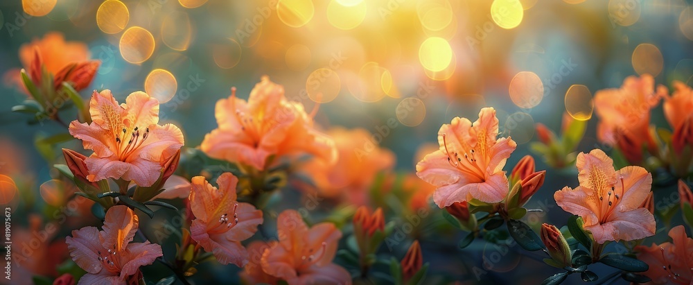 Glowing Bokeh Lights in a Blur of Colors