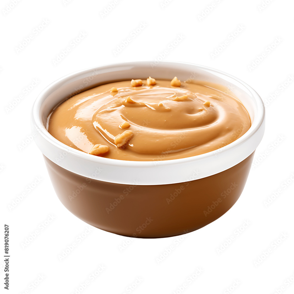 Culinary Craftsmanship Clear Background Bowl with Peanut Sauce Culinary Craftsmanship Clear Background Bowl with Peanut Sauce
