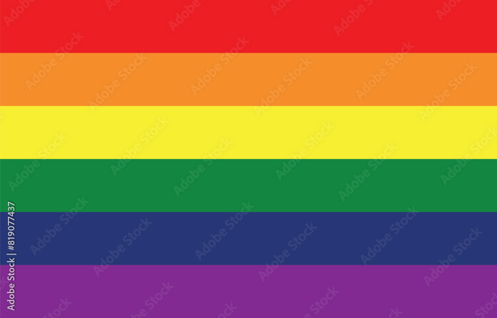 Rainbow flag vector for Pride Month Rainbow flag vector for Pride Month