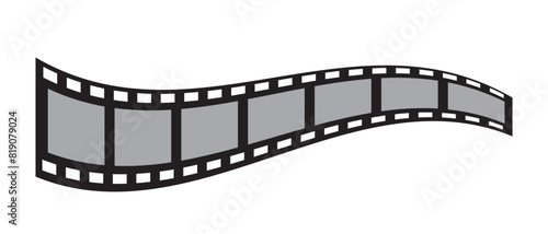 Cinema, movie and photography black film strip template icon vector design. Black film strip icon simple design.  vector illustration.