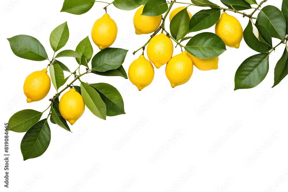 lemon foliage with fruits and leaves ia