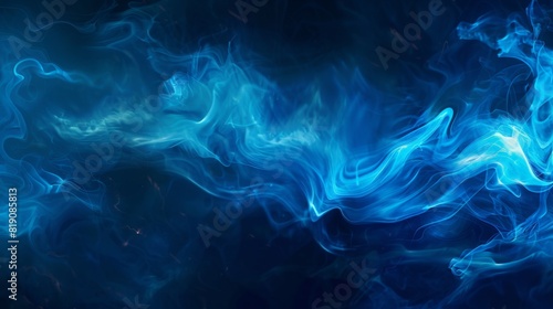 The Ethereal Blue Fluid Art