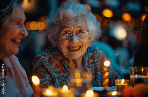 Group of Older Women Sitting at a Table