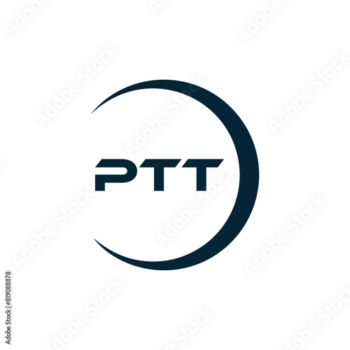 PTT logo. P T T design. White PTT letter. PTT, P T T letter logo design. P T T letter logo design in FIVE, FOUR, THREE, style. letter logo set in one artboard. P T T letter logo vector design.
