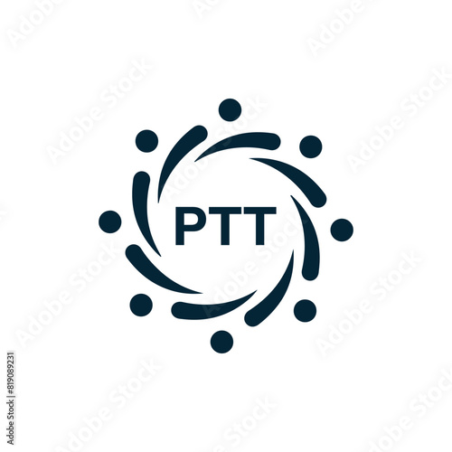 PTT logo. P T T design. White PTT letter. PTT, P T T letter logo design. P T T letter logo design in FIVE, FOUR, THREE, style. letter logo set in one artboard. P T T letter logo vector design. photo