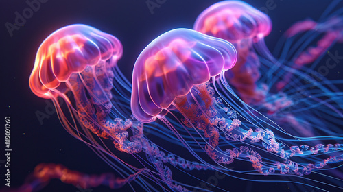 jellyfish, marine life, ocean creature, underwater animal, jellyfish art, jellyfish illustration, jellyfish design, jellyfish painting, jellyfish sculpture, jellyfish tattoo, jellyfish photography, je © Eugene