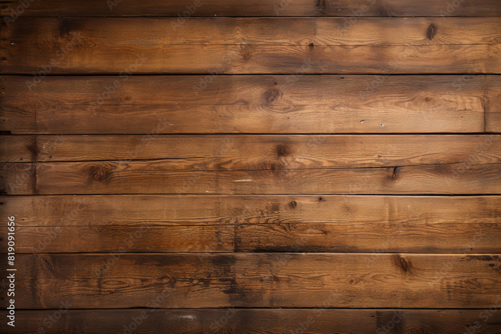 Fototapeta premium wooden panel wall dark and horizontal with natural wood texture background wallpaper