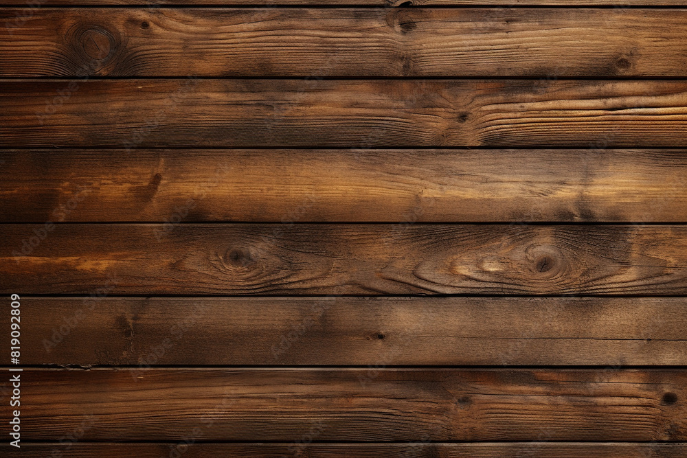 Fototapeta premium wooden panel wall dark and horizontal with natural wood texture background wallpaper