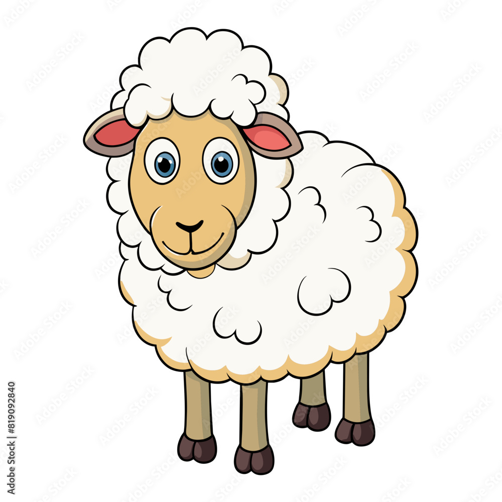 illustration of sheep illustration of sheep