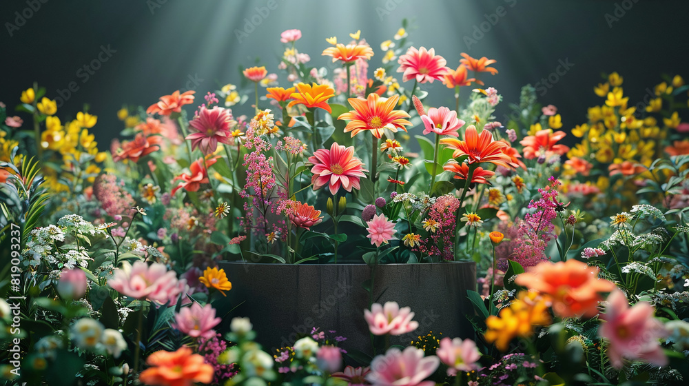 Obraz premium Vibrant Garden Blooms