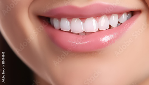 Teeth after teeth whitening and braces