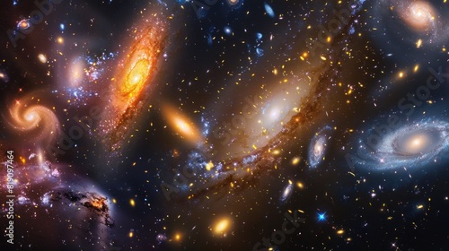  Galaxies with bright stars orbiting