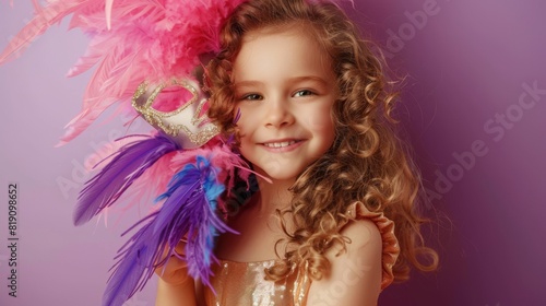 Little Girl in Carnival Costume