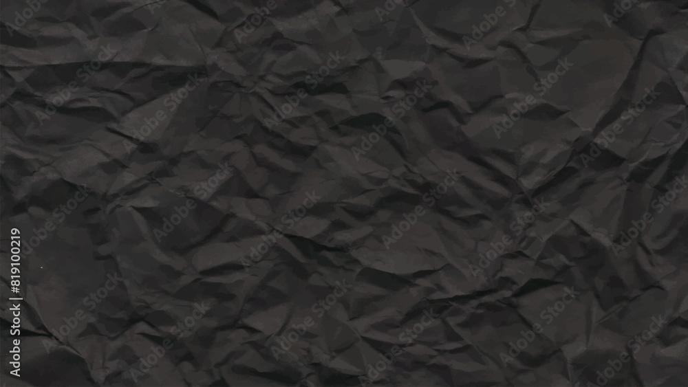 black paper texture background, crumpled pattern black paper texture background, crumpled pattern