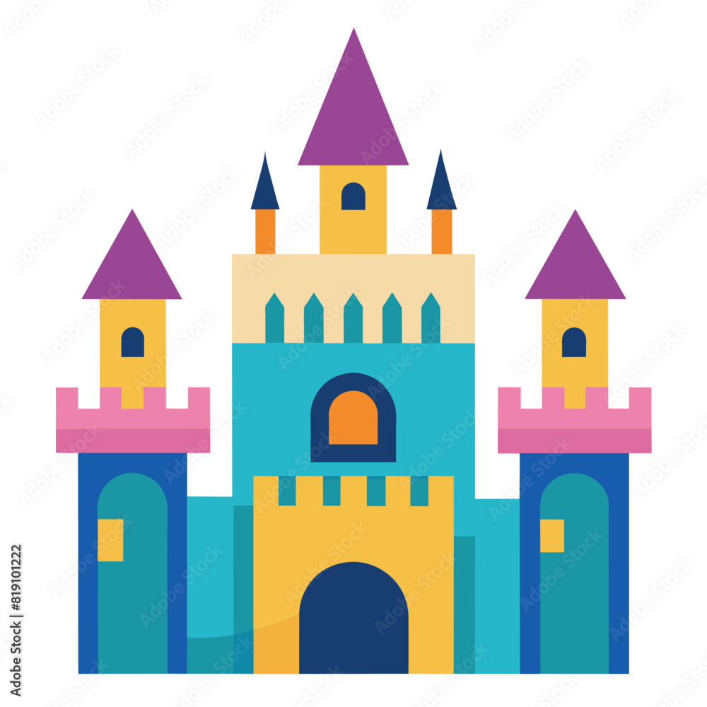 Castle icon, building and architecture , fairytale palace vector icon, vector