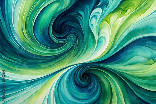 Watercolor swirl background blending seamless pattern central vortex photo