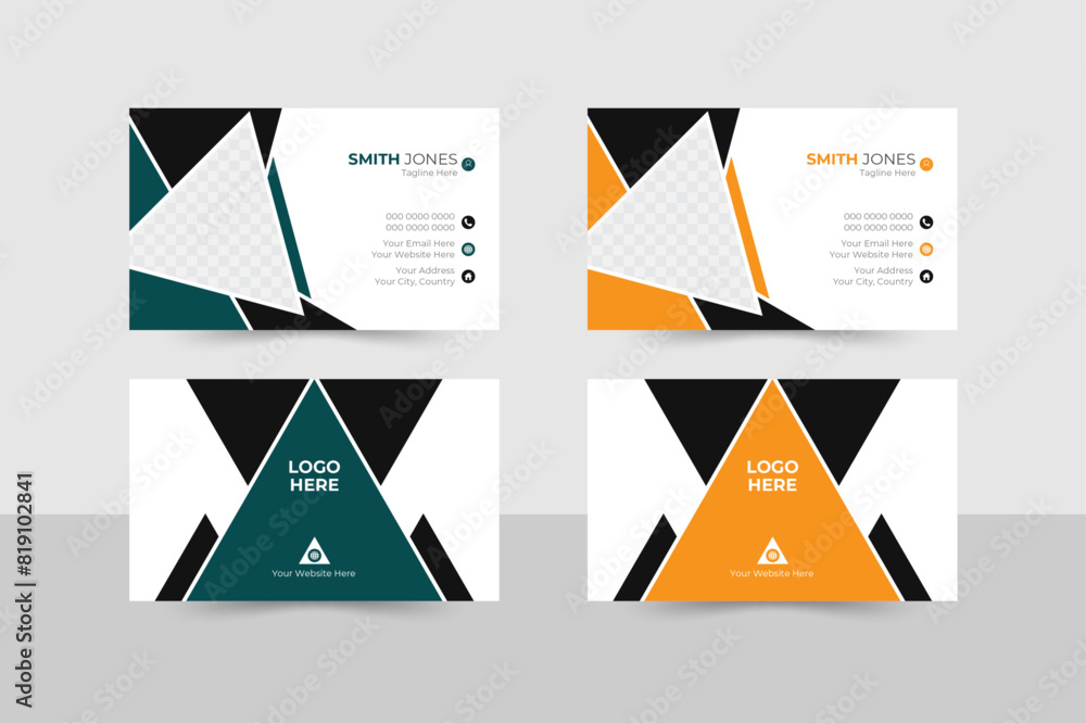 Modern Business card design template, vector layout, Modern Business card design template, vector layout,