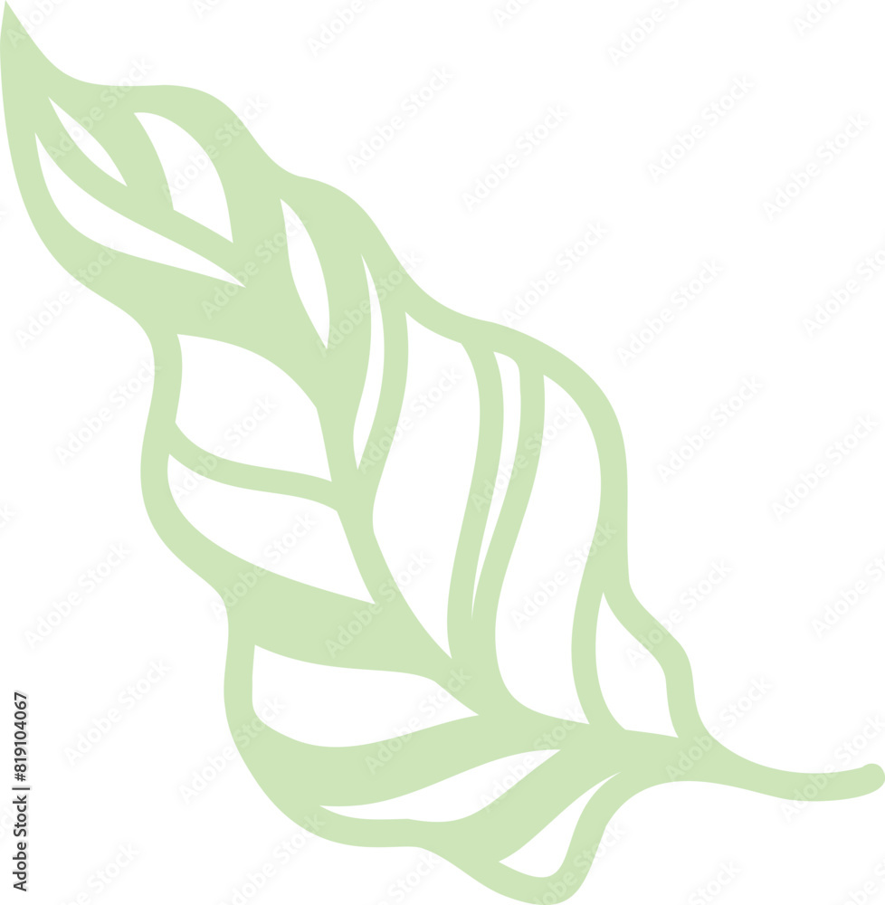 Green leaf vector illustration. Leaves on white background. Ecology. Green leaf vector illustration. Leaves on white background. Ecology.