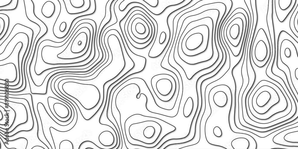 Fototapeta premium Comprehensive Vector Design Illustrating a Topographic Map with Rich Topography and Complex Topological Features, Great for GIS Applications, Cartographic Design, and Educational Content
