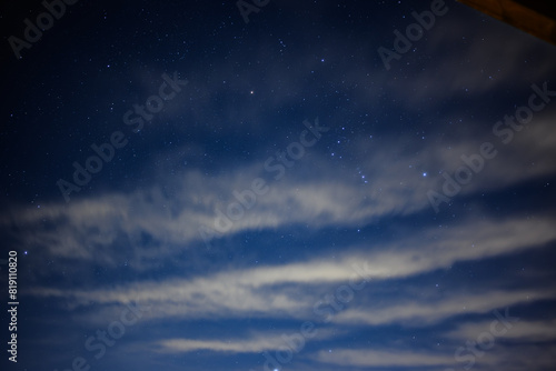 Night Sky With Clouds and Stars © Matteo