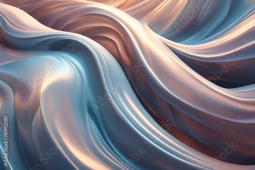 Abstract wave elegant shiny background. luxurious 3d curve resembling a graceful wave glowing photo