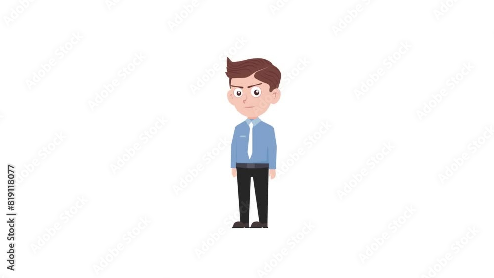 Cartoon character explanative reaction background and 2d animation 4k, cartoon man, businessman explanation, animated boy Cartoon character explanative reaction background and 2d animation 4k, cartoon man, businessman explanation, animated boy