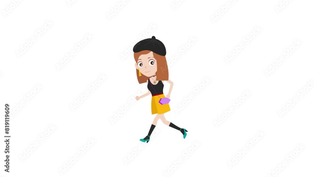 beautiful cute cartoon fashion girl running, jogging 2d animation and background, animated cartoon character lady running, women, beauty 4k beautiful cute cartoon fashion girl running, jogging 2d animation and background, animated cartoon character lady running, women, beauty 4k