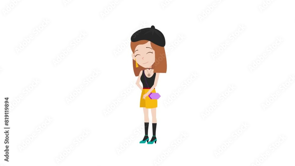 beautiful cute cartoon fashion girl with shy reaction 2d animation and background, animated cartoon character lady shy, women, beauty 4k beautiful cute cartoon fashion girl with shy reaction 2d animation and background, animated cartoon character lady shy, women, beauty 4k