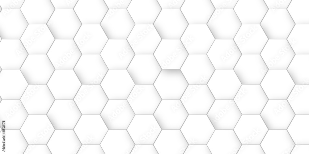 Abstract Vector pattern with hexagonal white and gray technology line paper background. Hexagonal 3d grid tile and mosaic structure mess cell. white and gray hexagon honeycomb geometric copy space. Abstract Vector pattern with hexagonal white and gray technology line paper background. Hexagonal 3d grid tile and mosaic structure mess cell. white and gray hexagon honeycomb geometric copy space.