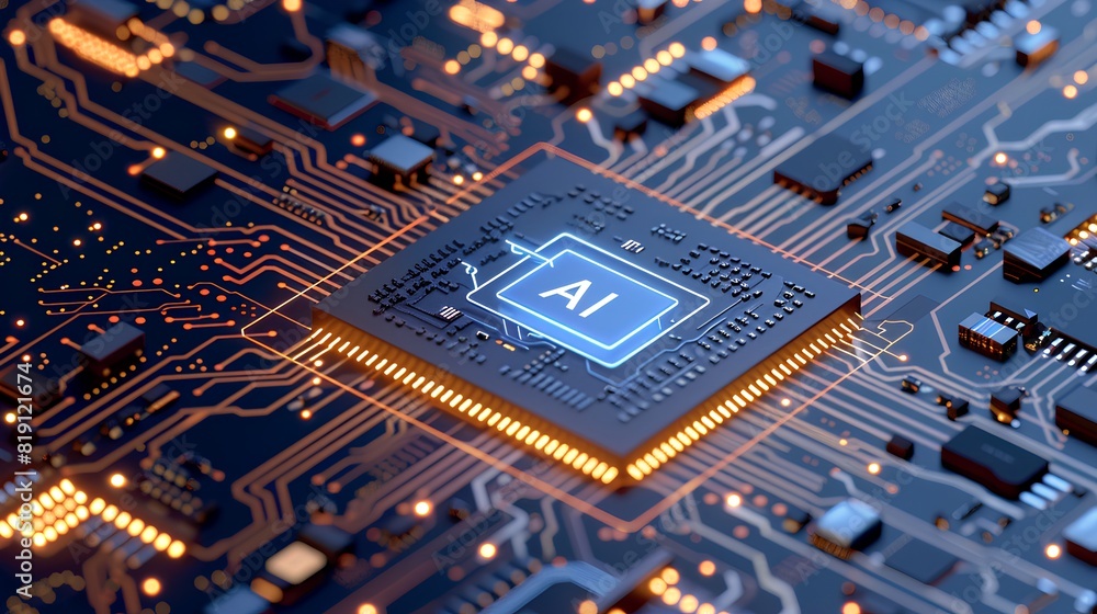Fototapeta premium electronic circuit board