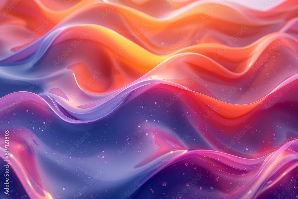 Fluid colorful waves in a vibrant digital composition with shades of blue, pink, and orange. Fluid colorful waves in a vibrant digital composition with shades of blue, pink, and orange.