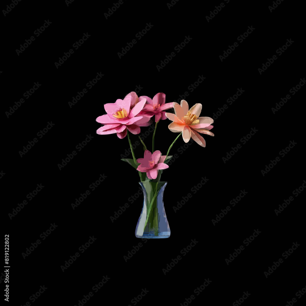 bouquet of flowers in vase bouquet of flowers in vase
