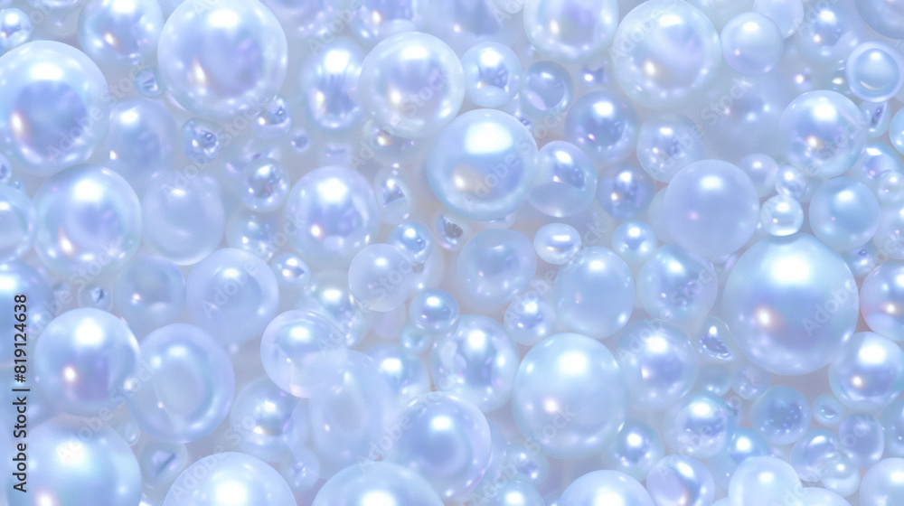 Pearl background. Texture from beads of white pearls.Generative AI Pearl background. Texture from beads of white pearls.Generative AI