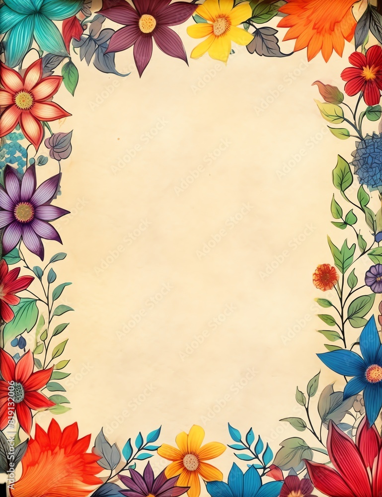 Obraz premium Fantasy Junk Journal Digital Paper