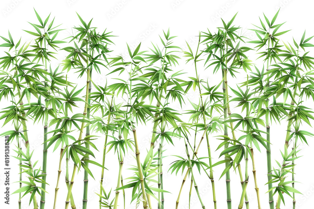 Dense bamboo forest with tall green stalks and lush foliage, creating a serene and natural atmosphere in a tropical environment. Dense bamboo forest with tall green stalks and lush foliage, creating a serene and natural atmosphere in a tropical environment.