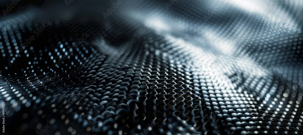 Closeup of Carbon Fiber with Light Accents Closeup of Carbon Fiber with Light Accents