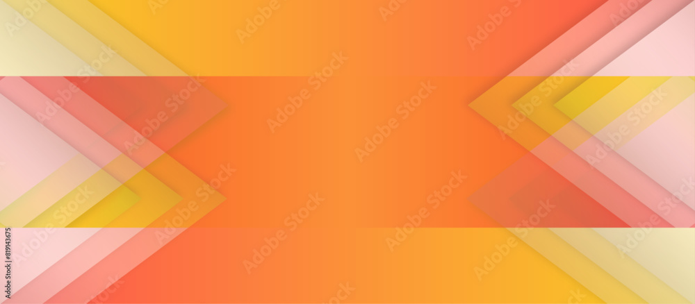 Abstract orange and yellow banner background. Modern and creative design with different size boxes on the multicolor background. transparent material in triangle and squares shapes design. Abstract orange and yellow banner background. Modern and creative design with different size boxes on the multicolor background. transparent material in triangle and squares shapes design.