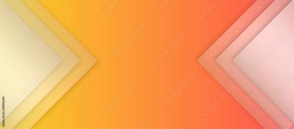 Abstract orange and yellow banner background. Modern and creative design with different size boxes on the multicolor background. transparent material in triangle and squares shapes design. Abstract orange and yellow banner background. Modern and creative design with different size boxes on the multicolor background. transparent material in triangle and squares shapes design.