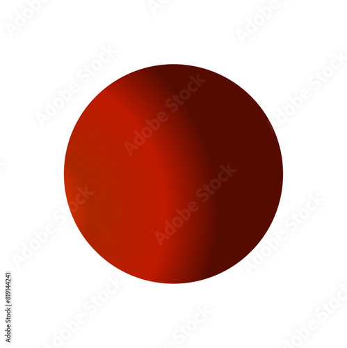 A red-brown dot