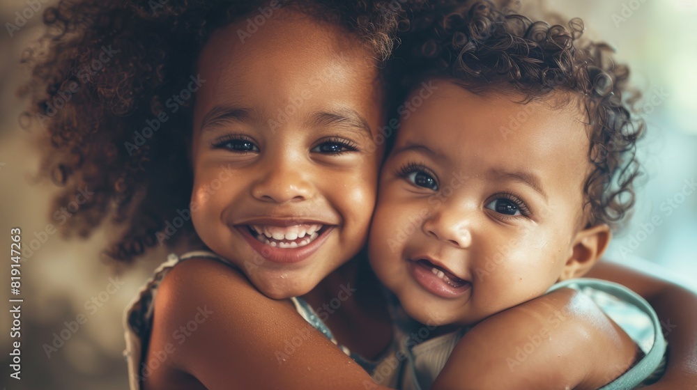 Sibling Love in Candid Embrace Sibling Love in Candid Embrace