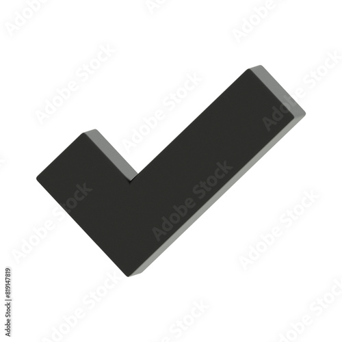 3D Black Affirmation Sign