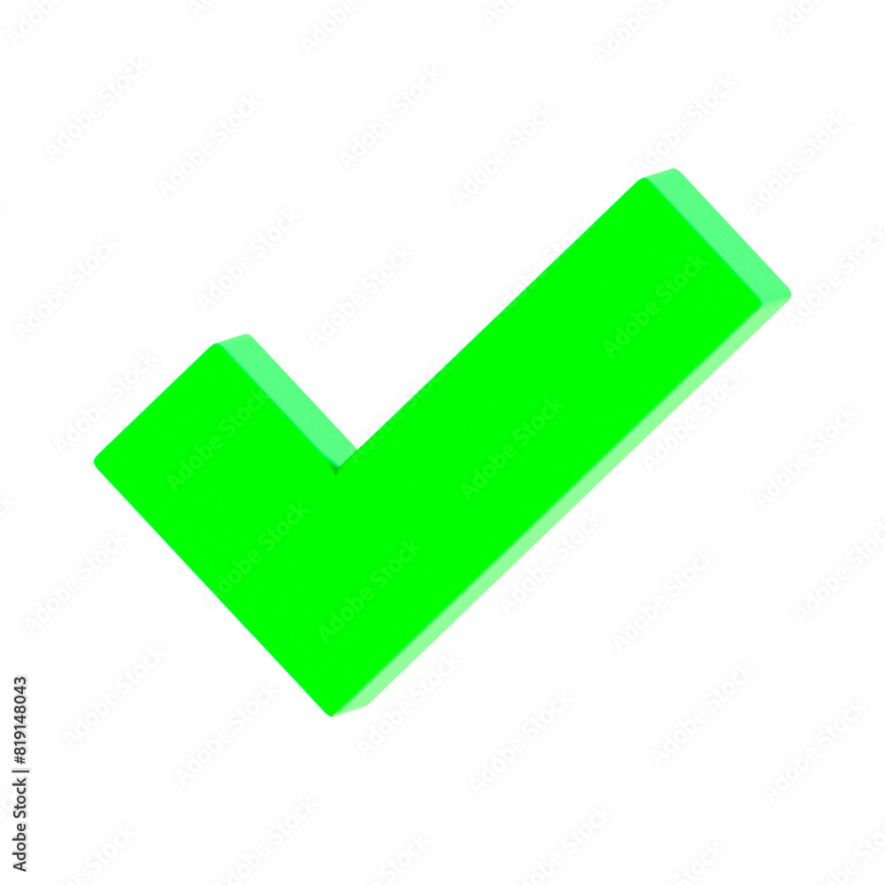 3D Green Affirmation Sign 3D Green Affirmation Sign