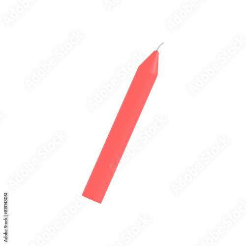 3D Red Candle