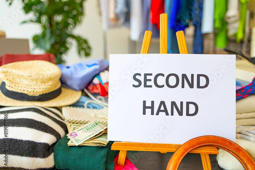 second-hand store, saving money and family budget