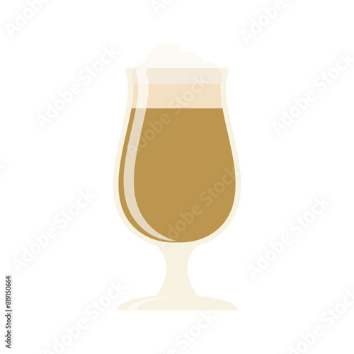 Hot and cold coffee beverage. Different types of drinks set. Espresso, americano cup, cappuccino and latte in paper mug, iced macchiato in glass. Flat