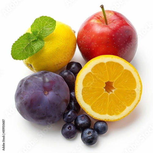 Vibrant mix of fresh fruits for nutritious diet