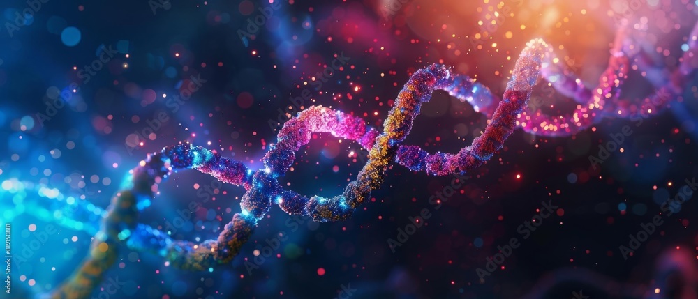 Vibrant colorful dna strand abstract background glow Vibrant colorful dna strand abstract background glow