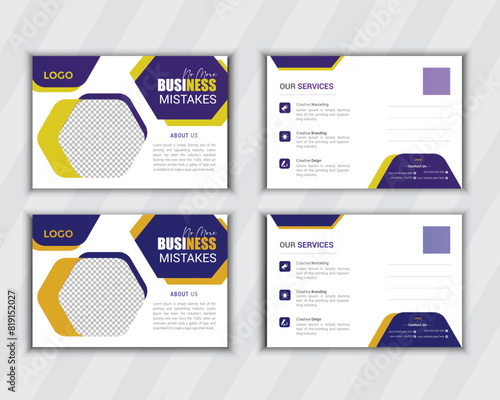 professional Business  postcard design