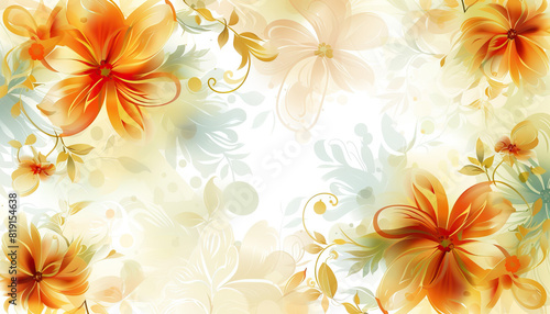 Abstract Background with Elegant Floral Patterns - Add a touch of sophistication with this abstract background featuring elegant floral patterns  perfect for creating a refined and classy look