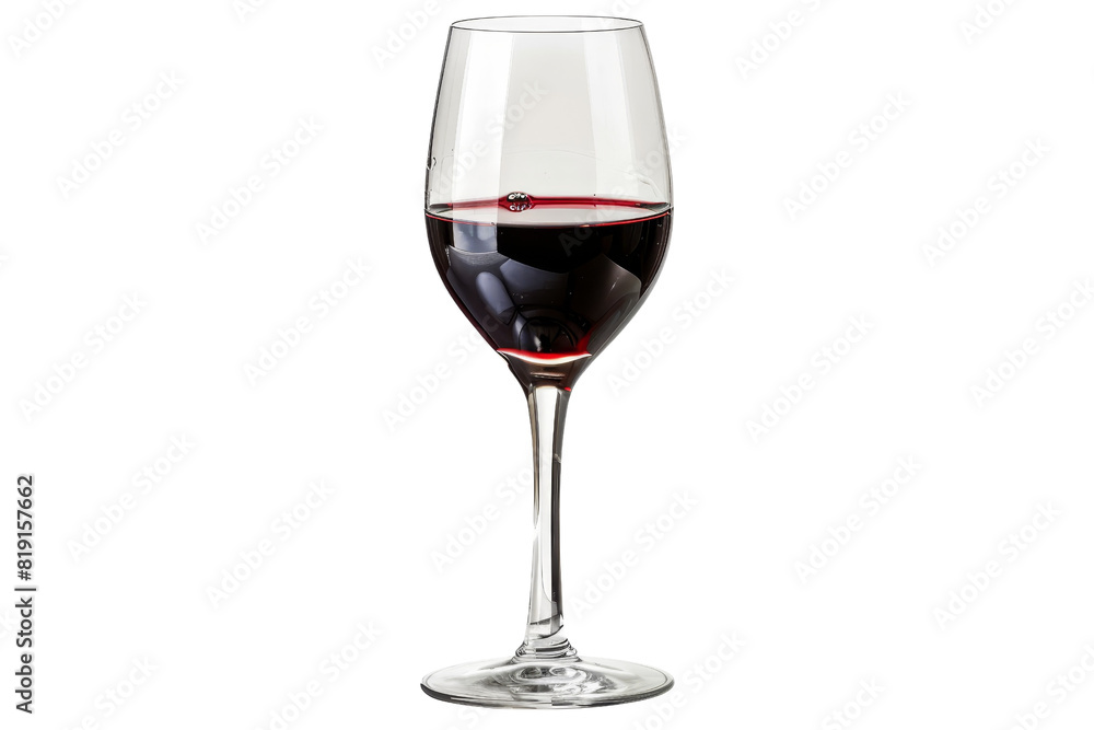 Elegant wine glass filled with red wine, isolated on a transparent background. Perfect for dining and beverage concepts. Elegant wine glass filled with red wine, isolated on a transparent background. Perfect for dining and beverage concepts.